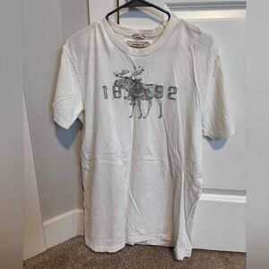Vintage Abercrombie and Fitch White Graphic T-Shirt XXL